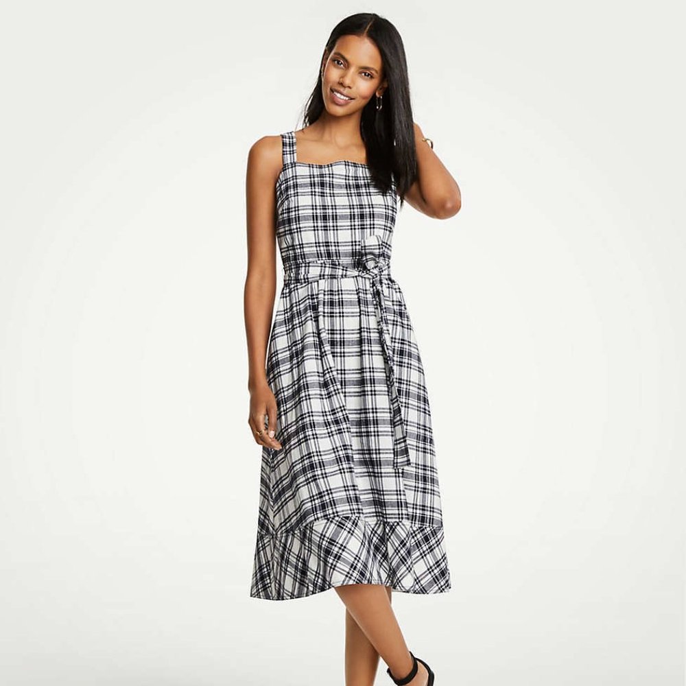 Ann Taylor Plaid Dress